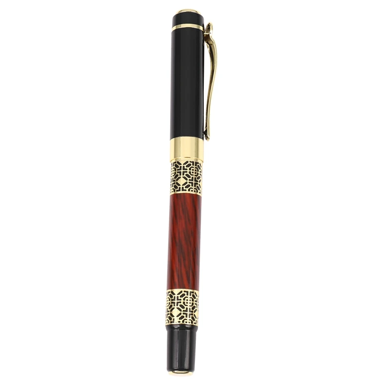 

Chinese Classical Roller Ball Pen Elegant Golden Metal Ballpoint Pen For Office Business Signature School Student Gift