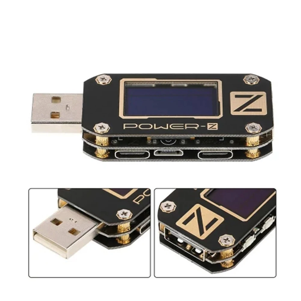 Портативный цифровой вольтметр KM001 POWER-Z PD тестер USB QC3.0 2 0 измеритель напряжения и