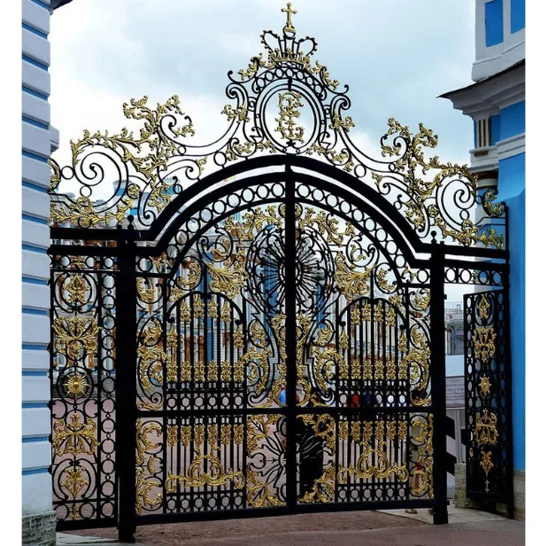 Gate Boundary Wall Sliding Latest Main Gate Grill Design Simple Double Door Security Driveway Gate