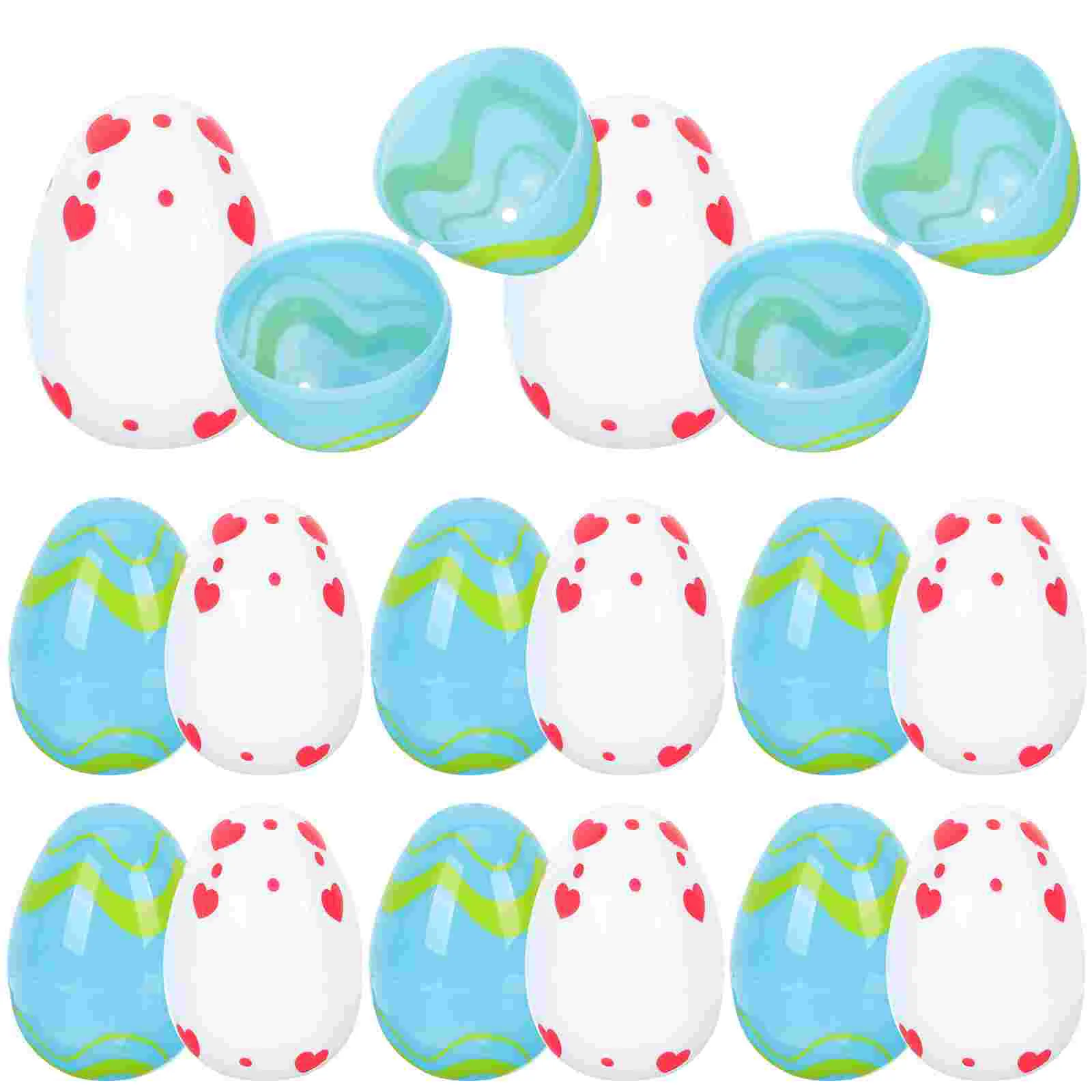 

20pcs Openable Eggs Fillable Eggs Egg Shape Candy Boxes