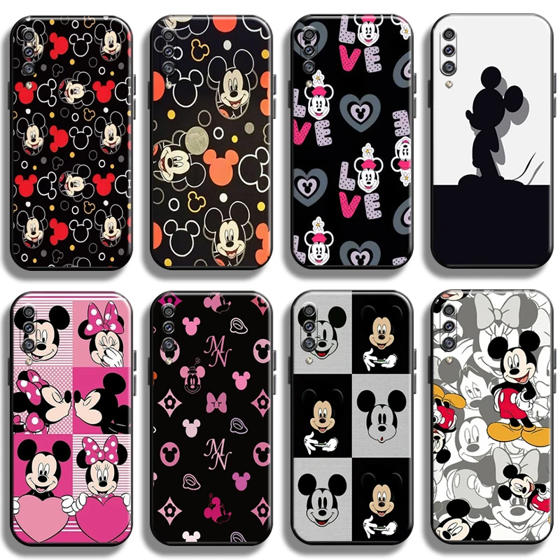 

Disney Cartoon Mickey Mouse For Samsung Galaxy A50 Phone Case Shell Full Protection TPU Liquid Silicon Coque Cover Back