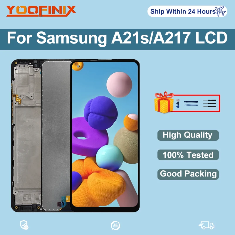 6.5&quot Original For Samsung Galaxy A21S LCD SM-A217F/DS Display SM-A217F/DSN Touch Screen Digitizer A217 Replacement Parts - купить по