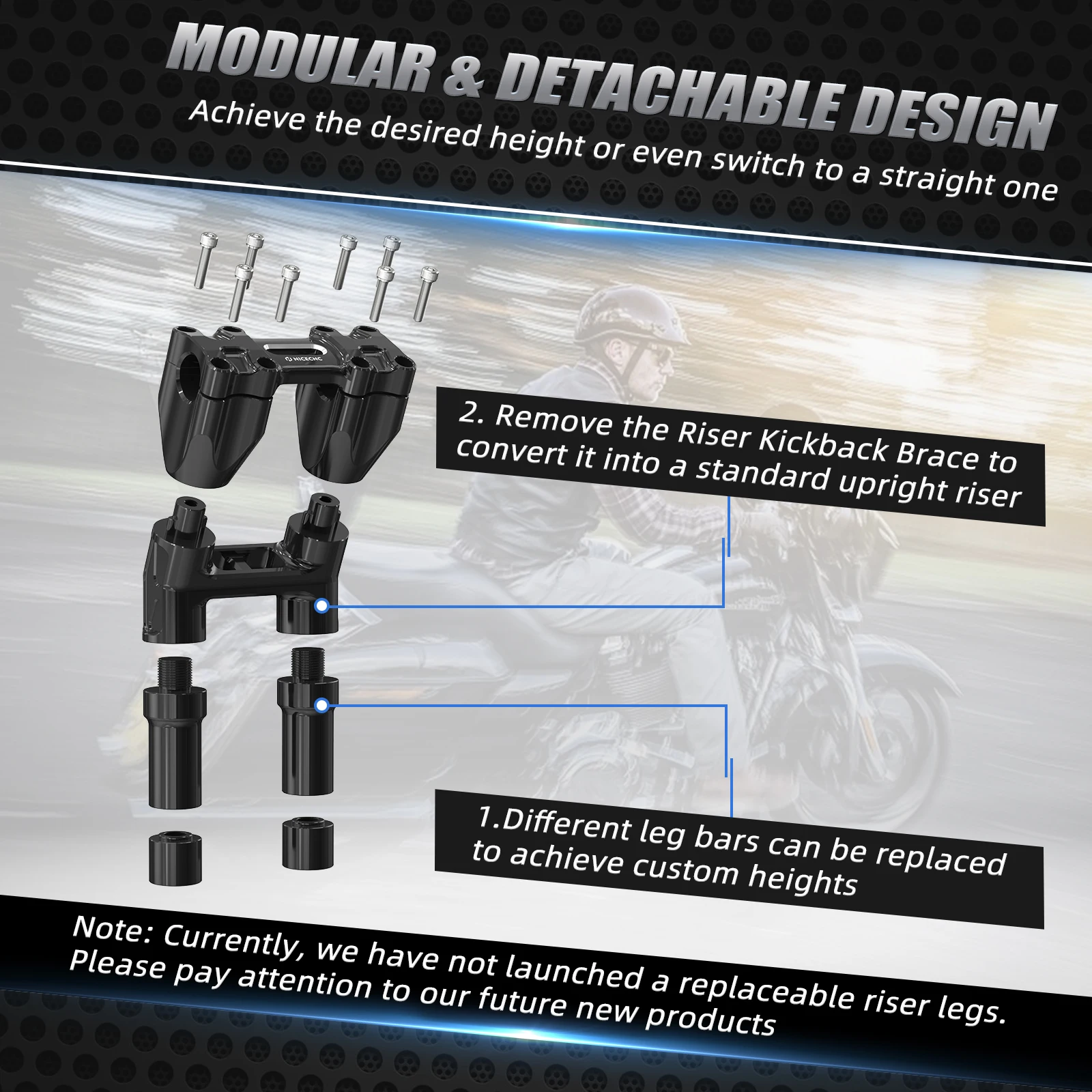Подъемник руля 8 25/7 25/5/6 дюймов для Harley Fat Bob FXFBS FLFBS FXBBS 114 2018-2023 FXFB FLFB FXBB 107 2018-2020 FLSTF