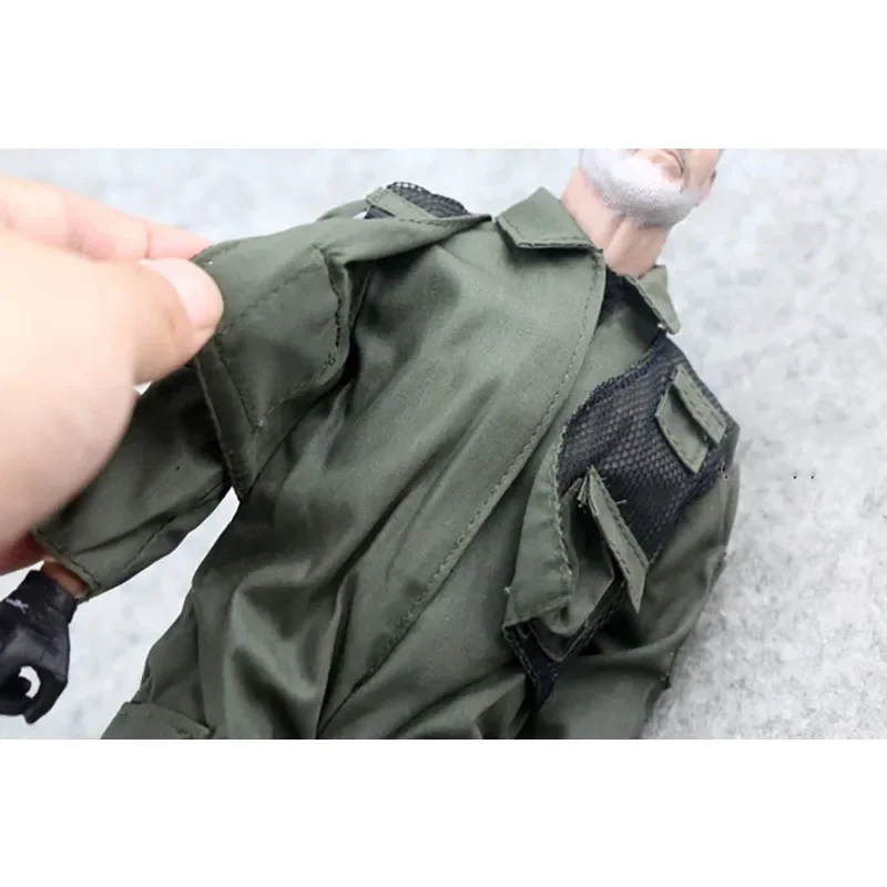 Масштаб 1/6 униформа пилота-солдата темно-зеленый комбинезон модель для тела 12