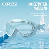 big frame swimming goggles three layers lens swimglasses waterproof non slip anti fog goggles adults swimming eyewear unisex
