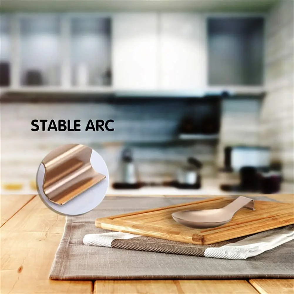 Подставка для ложки кухонная утварь стойкая к ржавчине розовое золото 2 шт. | Дом и