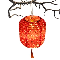4pcs led paper lanterns redwhite chinese lanterns ceiling decoration for wedding home parties