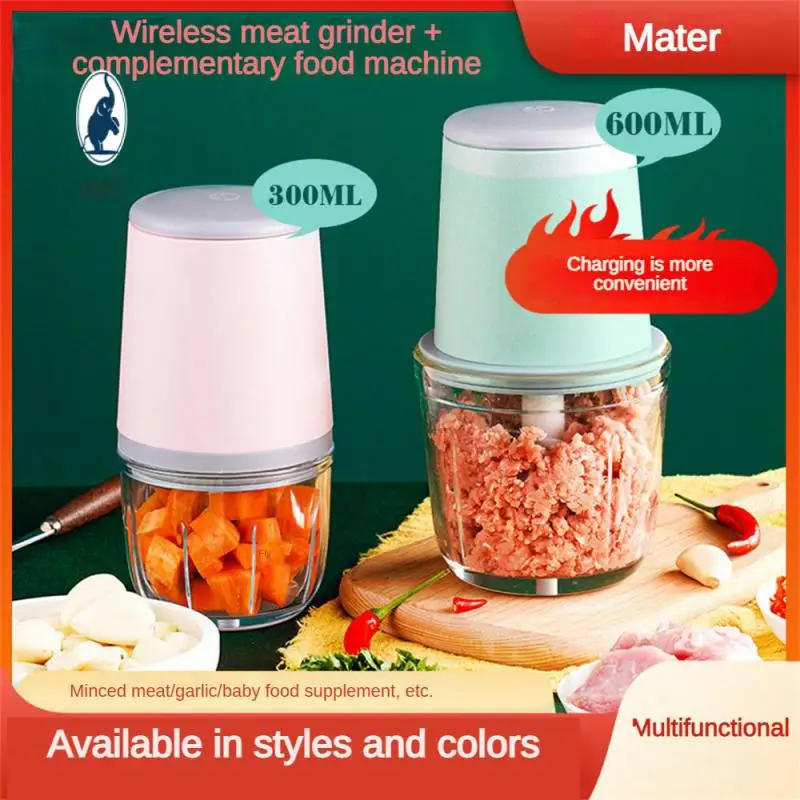 

Electric Food Crusher Cooking Machine Household Meat Grinder Food Stirring Minced Garlic Button Type Crusher Food Processor