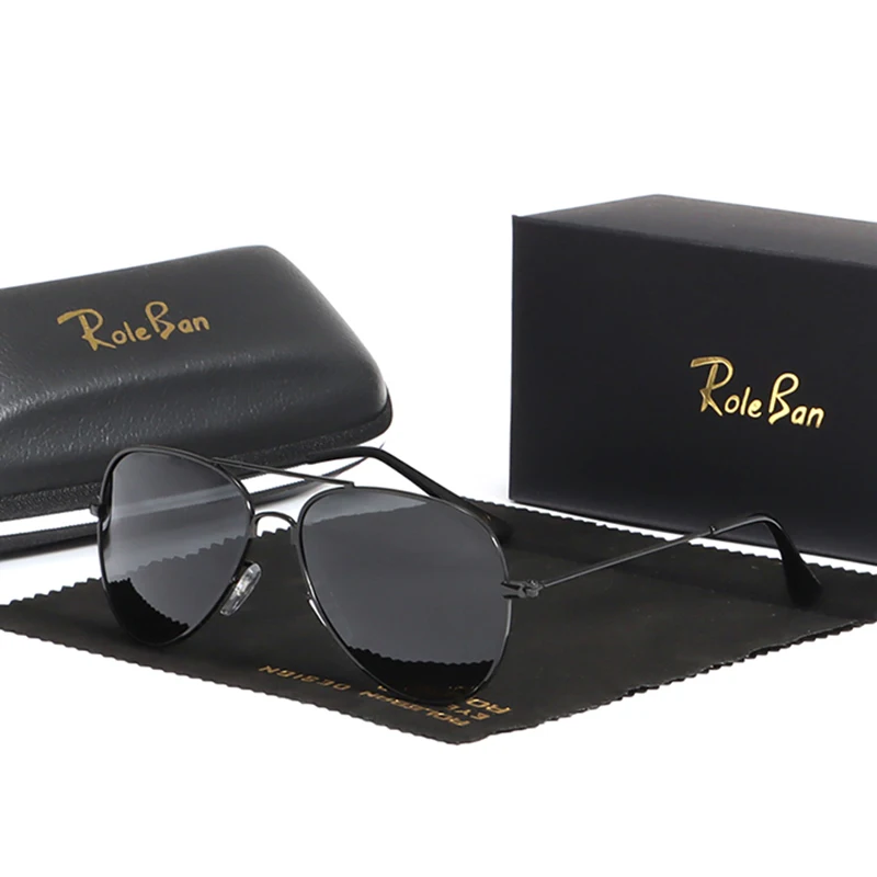 Brand Vintage Aviation Sunglasses Men Women Matte Metal Retro Designer Frame New Fashion Luxury Pilot Sun Glasses Bans UV400