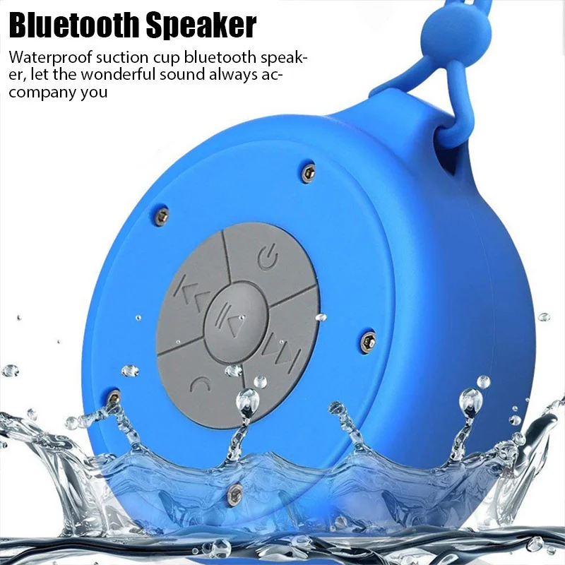 Купи Mini Universal Bluetooth Speaker Portable Waterproof Wireless Hands-Free Speaker Shower Bathroom Swimming Pool Car Beach Outdoor за 557 рублей в магазине AliExpress