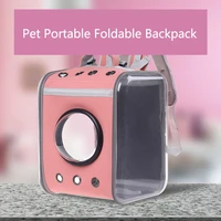 pet cat carrier backpack panoramic transparent circulation breathable portable outdoor travel bag for small dog cat pet backpack