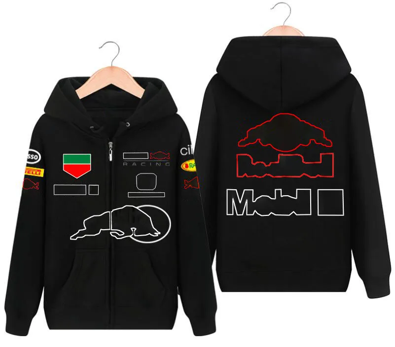 

Свитер на молнии с капюшоном и логотипом команды F1 racing jersey 2022 весна-осень