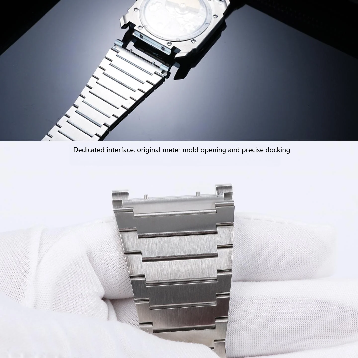 Фото Твердый титановый ремешок для Bulgari Octo, совместимый с 103467 103297, роскошный металлический сменный браслет №3