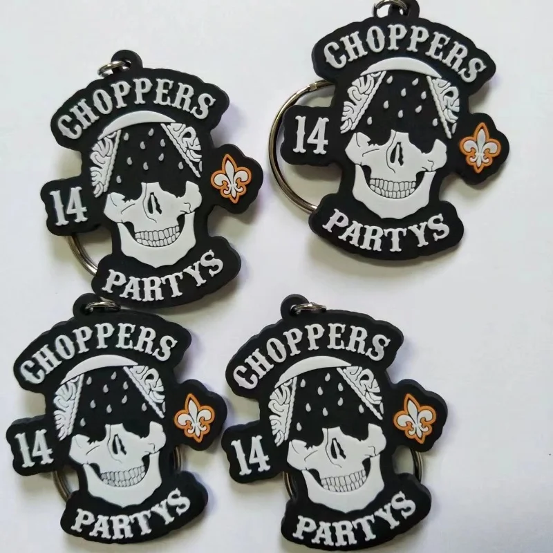 Брелоки с принтом черепа кольцо для ключей напечатанными буквами индивидуальные