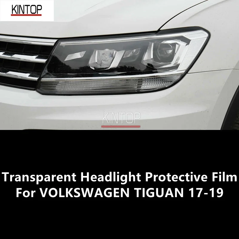 

For VOLKSWAGEN TIGUAN 17-19 TPU Transparent Headlight Protective Film, Headlight Protection,Film Modification
