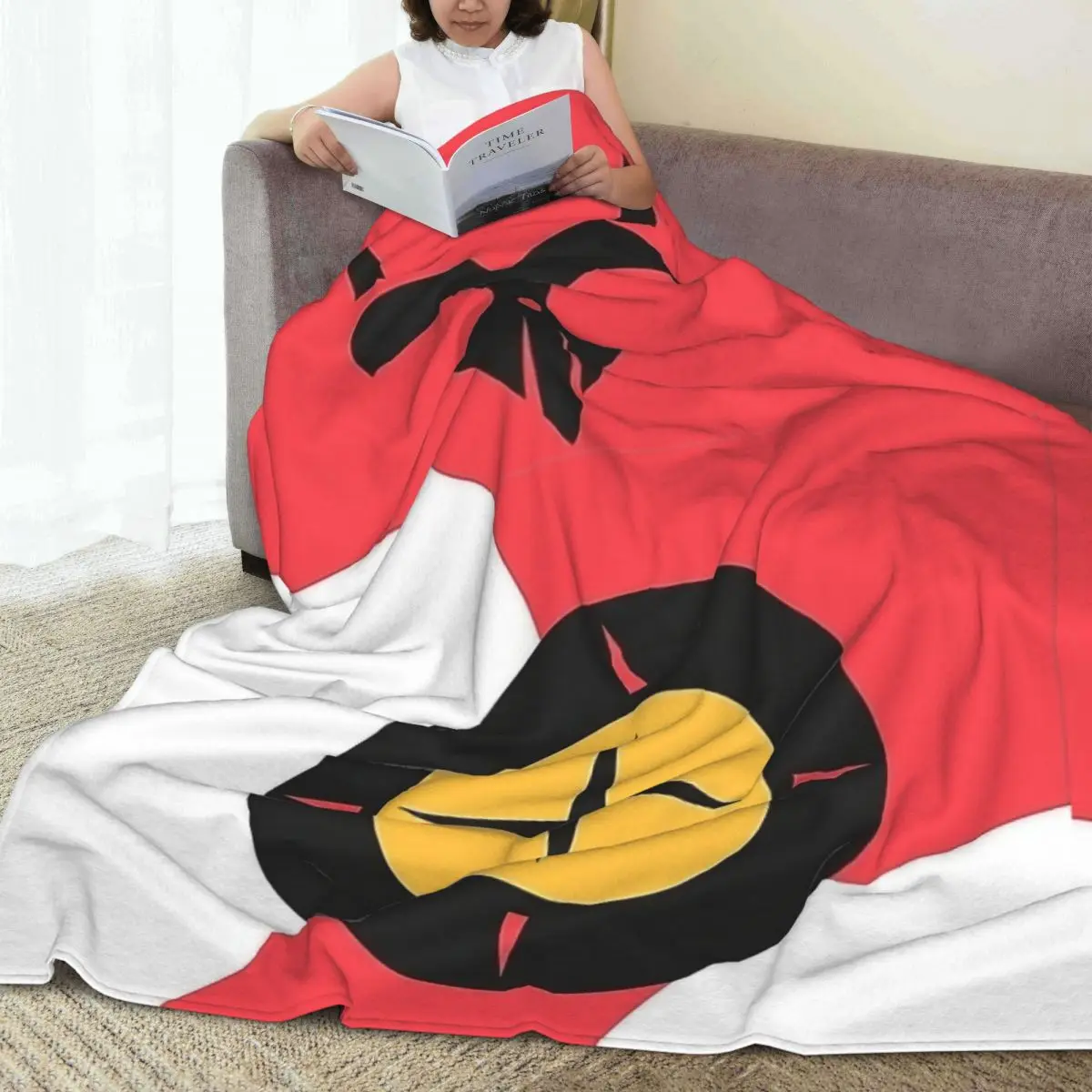 Нечеткие одеяла Helluva Blitzo Duffle винтажные пледы для дивана постельные