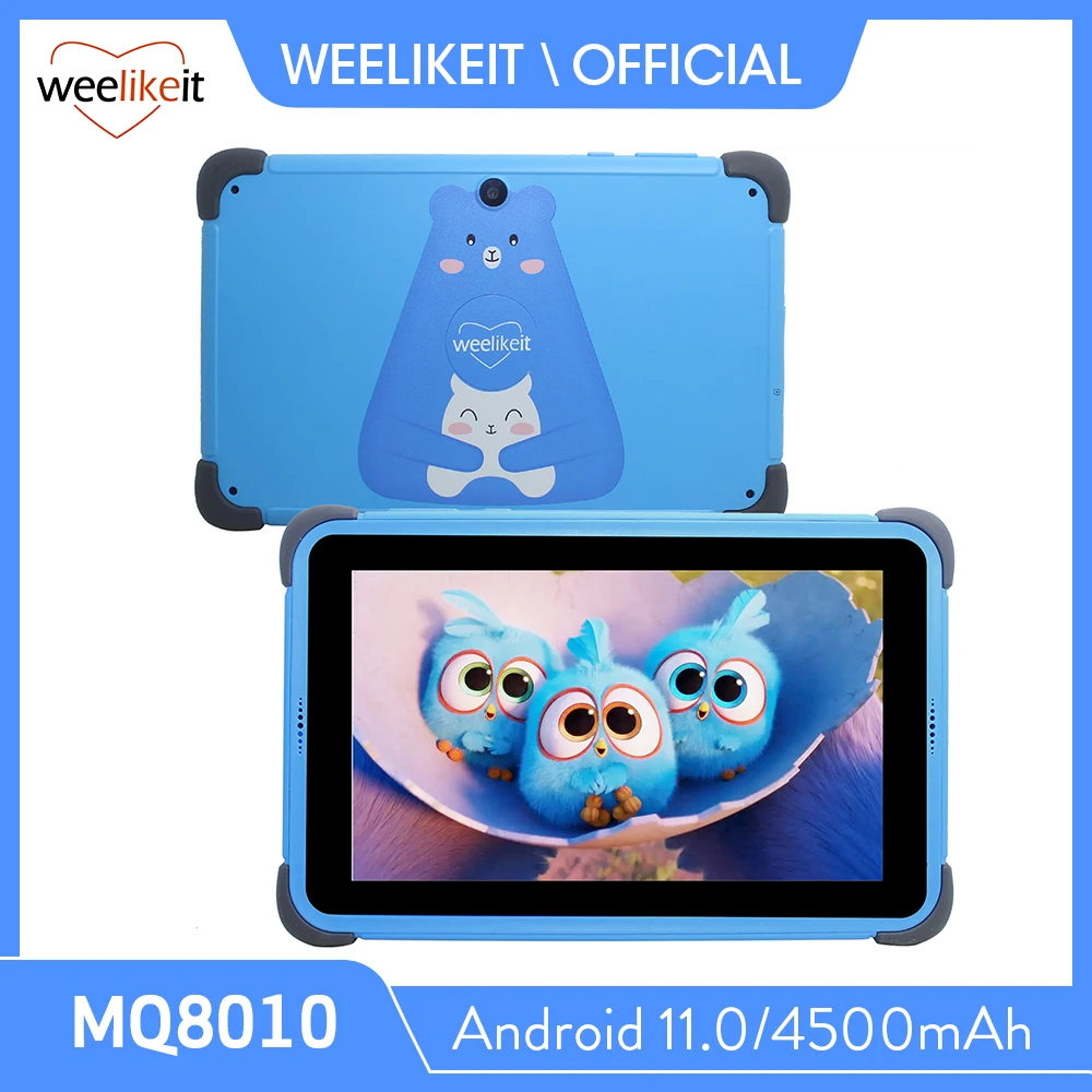 weelikeit C81W 8 Inch Tablet Android 111280x800 IPS Children Tablet for Learning 2GB 32GB Quad Core 4500mAh Wifi 6 with Stand