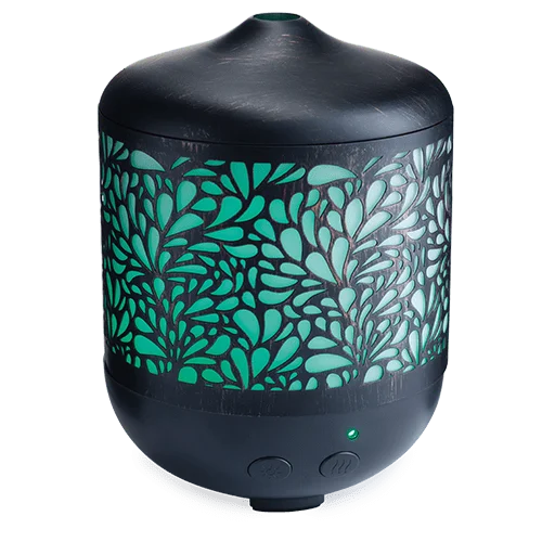 

HUANQIU250 mL Black Cut Metal Ultrasonic Essential Oil Diffuser, Petal