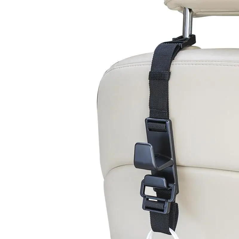 

With Strap Design Headrest Hooks Holder Car Storage Hanger With Adjustable Strap Adjustable With Strap Design Fits Universal