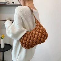 luxury brand handbag and purse new fashion pu leather women armpit bag designer shoulder bags female travel tote phone pouch