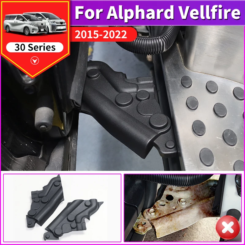 

For Toyota Alphard Vellfire 30 Series 2015-2023 2022 2021 Door track protective cover Modification Interior Accessories upgraded