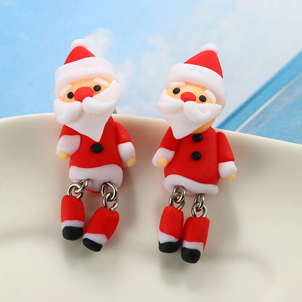 

1 Pair Special Cartoon Earrings Creative Ear Jewelry Christmas Earrings for Women Party