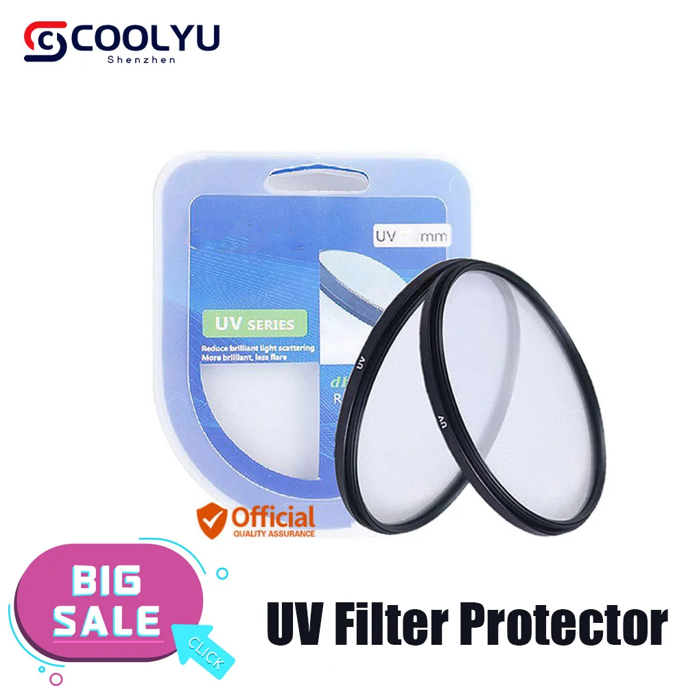 

40.5 40.5mm MCUV UV Ultra-Violet Slim Lens Filter Protector for Canon Nikon Pentax Leica Fuji Sony A6500 A6300 A6100 Accessories