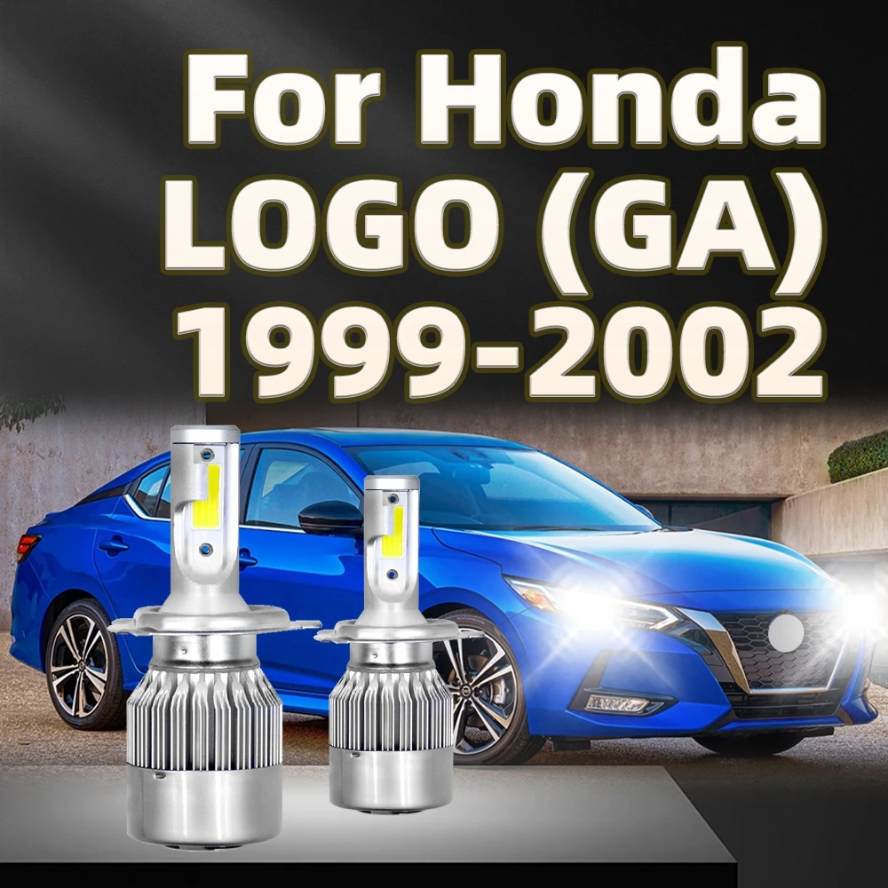 

26000LM H4 LED 6000K Headlamp Auto Lamp Car Headlight COB Chip Bright Halogen Lamp For Honda LOGO (GA) 1999 2000 2001 2002