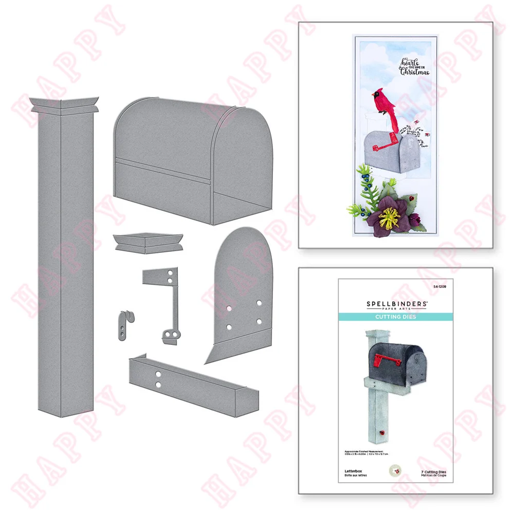 

2022 Arrival New Letterbox Etched Dies Diy Scrapbook Diary Paper Blade Punch Making Cuts Decoration Crafts Greet Card Handmade