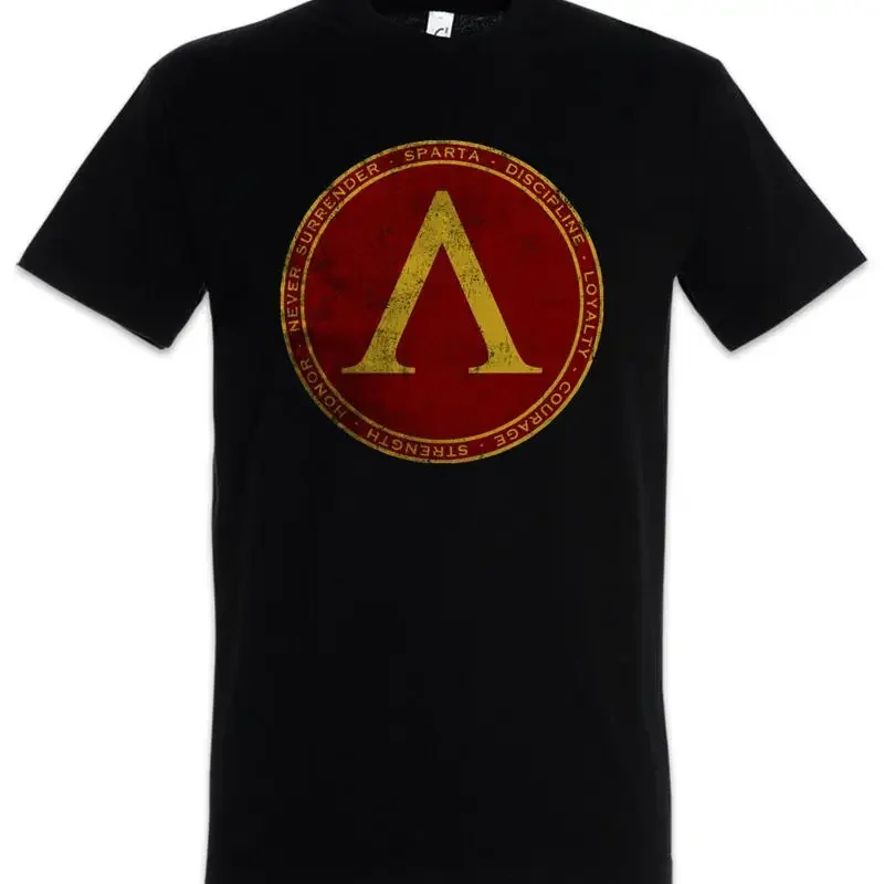 Фото ФУТБОЛКА SPARTA Spartans Poleis Polis Never Surrender 300 Логотип Знак №1
