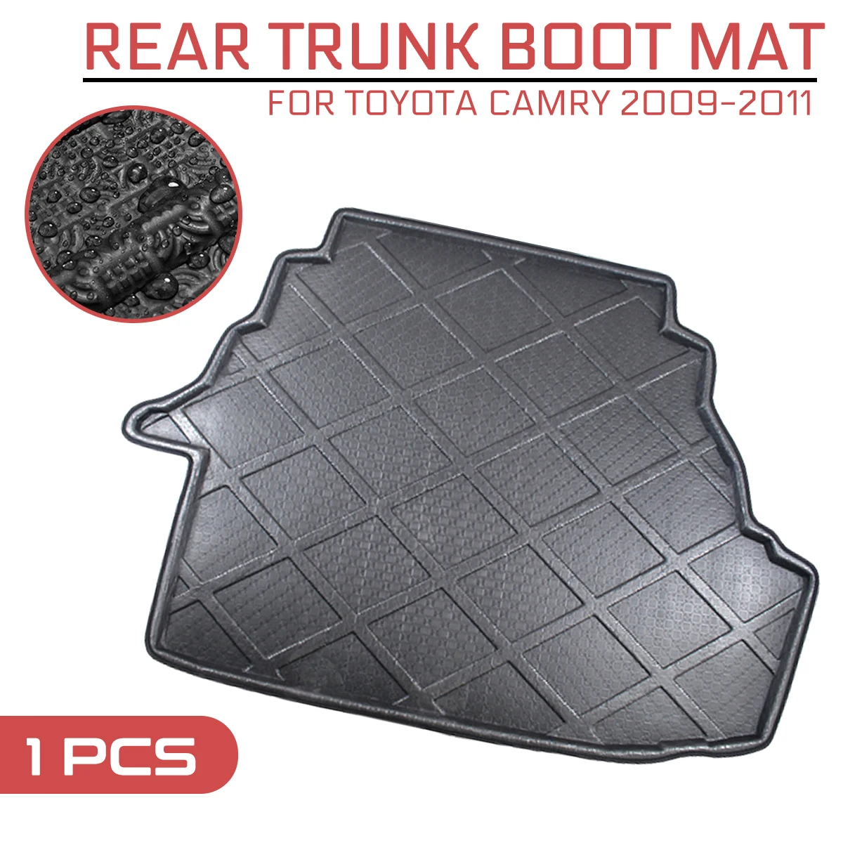 

Car Floor Mat Carpet Rear Trunk Anti-mud Cover For Toyota Camry 2009 2010 2011
