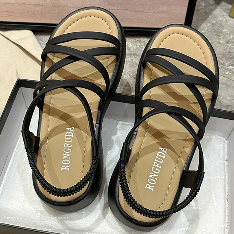 Lightweight Women's Sandals Summer Platform Ladies Sandals Non-slip Women Casual Shoes Leather Soft Open Toe Shoes Free Shipping