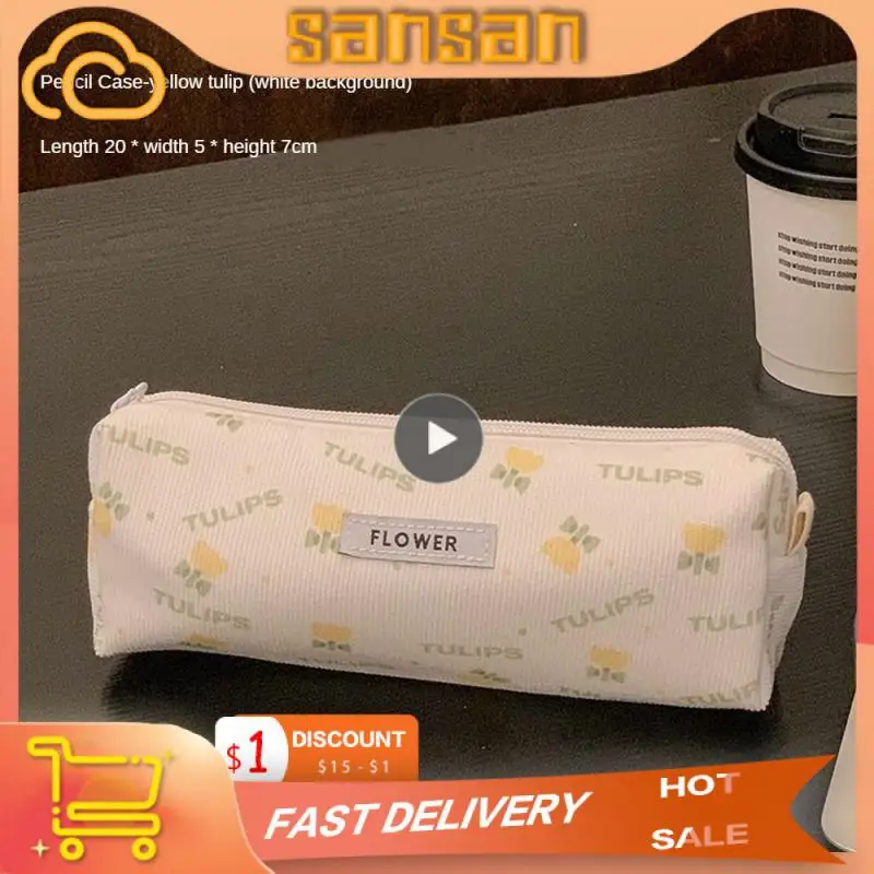 

Easy To Carry Pencil Case Wash Up Storage Bag Cute Minority Cosmetic Bag Casual Wash Storage Bag Storage Wash Bag High Capacity