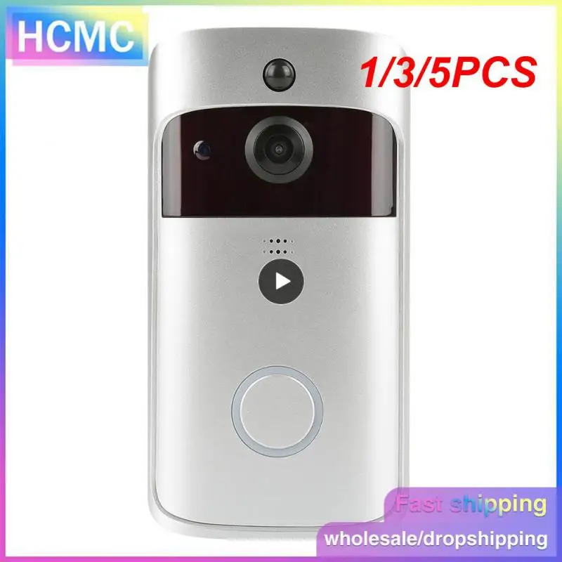 

1/3/5 шт. Смарт IP WIFI дверной звонок видеодомофон-FI дверной звонок для квартир ИК-сигнализация беспроводная камера безопасности от