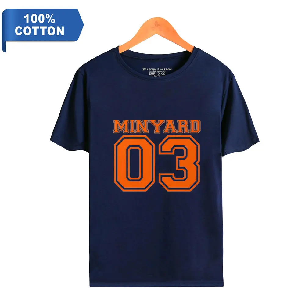 Мужская футболка Kaus The Foxhole Court Logo Minyard 03 Pakaian Musim Panas Pria dan Wanita Keren Katun Lengan Pendek |