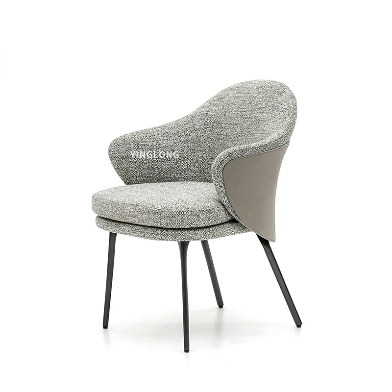 

Nordic Dining Chair Modern Simple Meeting Table and Chair Book Table and Chair Designer Custom Home Living Room Lazy Recliner