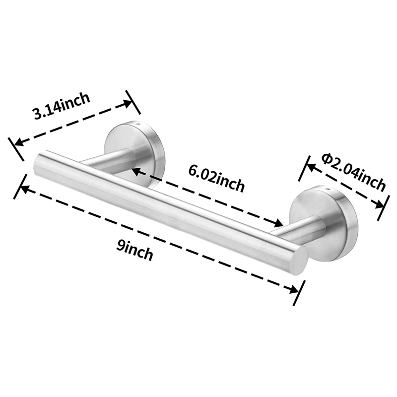 Вешалка для полотенец 9 дюймов матовая черная вешалка ванной комнаты кухни