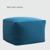 Japanese Style Unfilled Lounge Bean Bag Square Sofa Cover Lazy Sofa Cozy Single Chair Pouf Couch Tatami Living Room Furniture