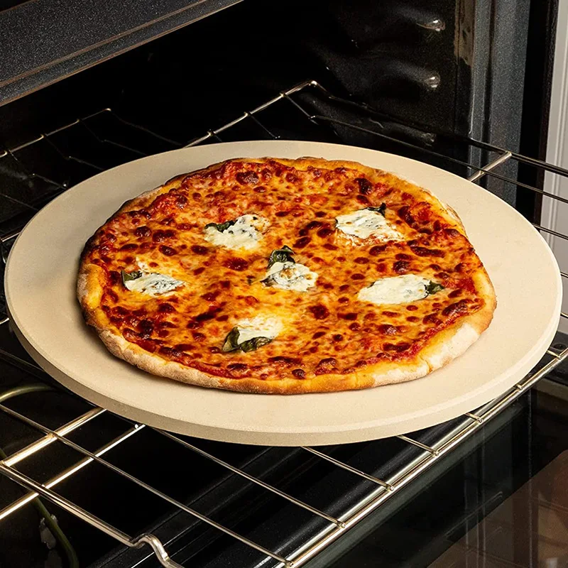 

Cordierite Pizza Stone Plate Fire-resistant Ceramic Insulation Plate Pizza Stone Baking Pizza Baking Plate Tray