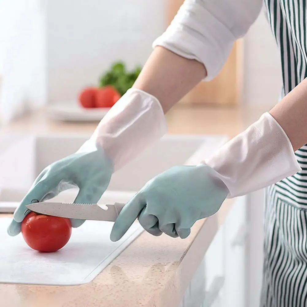 

2 шт./пара перчатки для мытья посуды, антикоррозийные, многоразовые, Легкая очистка, унисекс, товары для дома