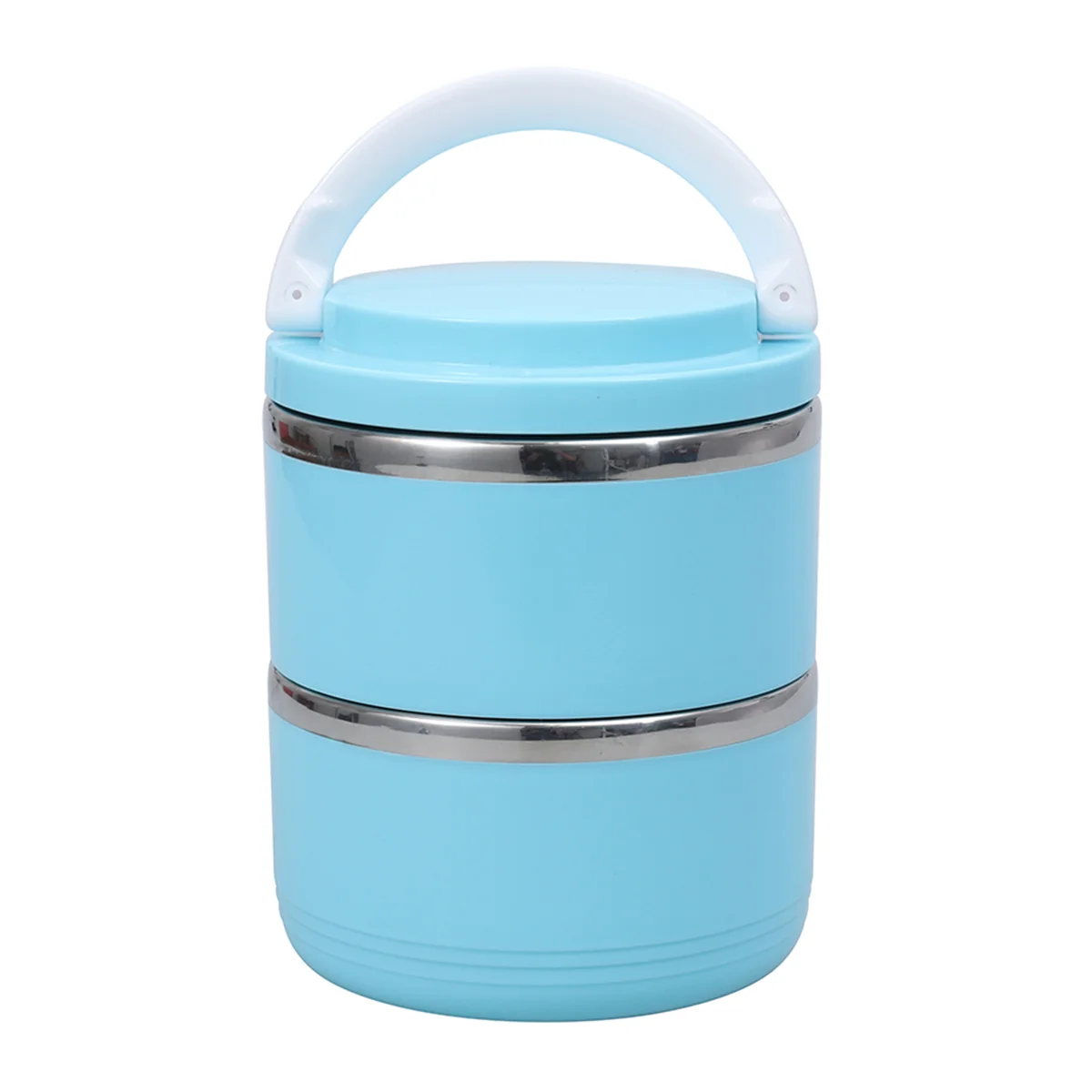 

1100ML Spill Proof Dog Cat Travel Bowl Portable Stainless Steel Double Layers Pet Water Food Storage Container with Handle for