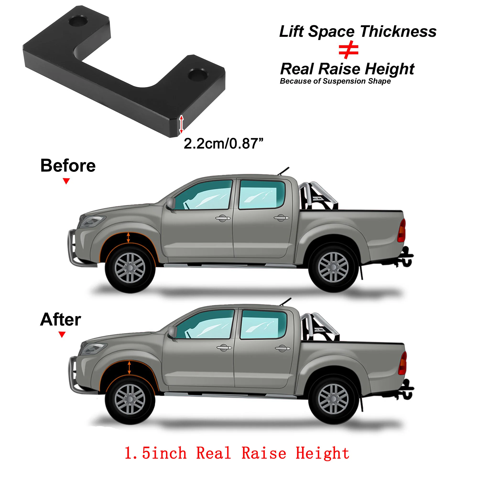 

0,5 дюймовый-2,5 дюймовый гоночный передний комплект выравнивающего подъемника для Chevy Silverado 2007-2017 GMC Sierra GM 1500