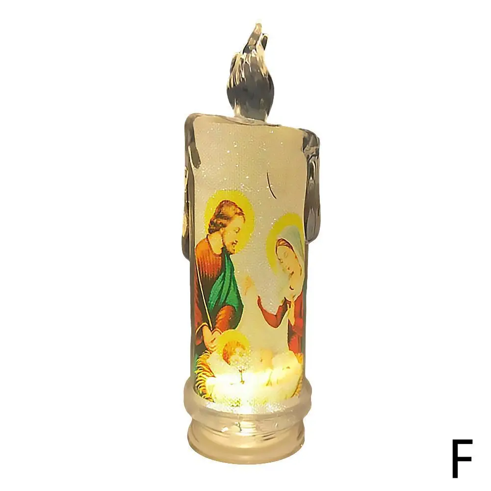 НОВЫЕ электрические свечи светодиодные молитвенные Святой искусственный