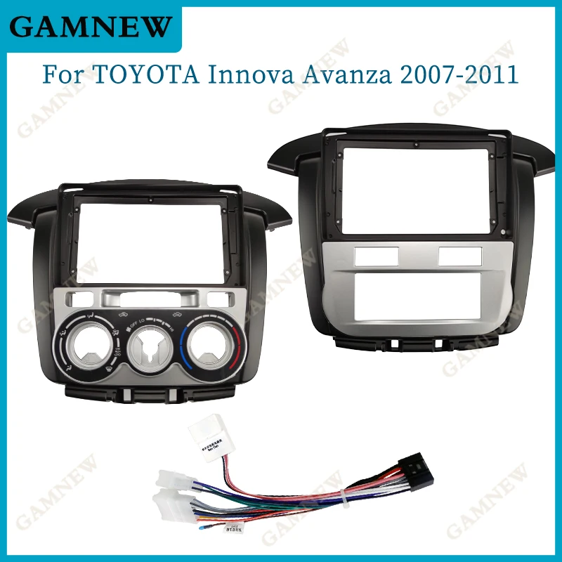 

Car Frame For Toyota Innova 2007-2011 Manual Automatic 9 Inch Dashboard Radio Frame Auto Parts DVD Player