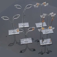 black and white acrylic earrings earrings jewelry display rack storage rack ear stud stand antler tree jewelry organizer
