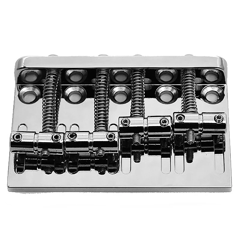 4-струнный твердый хвостовой бас-гитарный мост для Fender Precision Jazz Bass PB JB Style Chrome