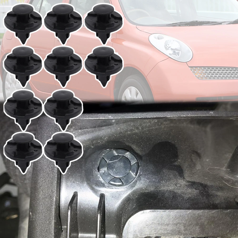 

For Nissan March 1992 1993 - 2008 2009 2010 Micra Car Wheel Arch Lining Trim Bumpers Clips Fastener Facias Splashguards Rivets