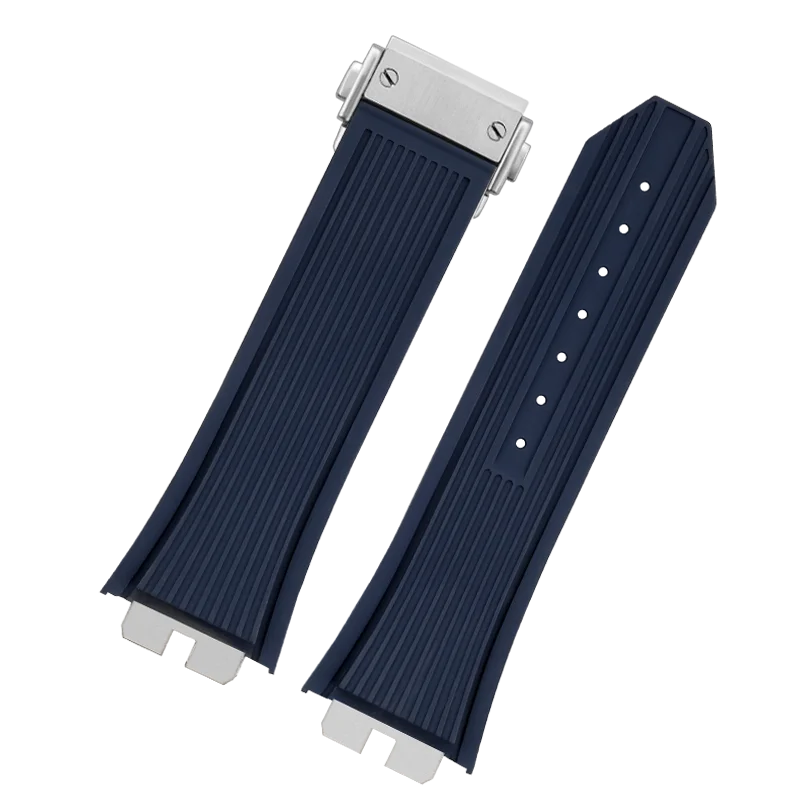 Ремешок резиновый для часов быстросъемный водонепроницаемый браслет HUBLOT