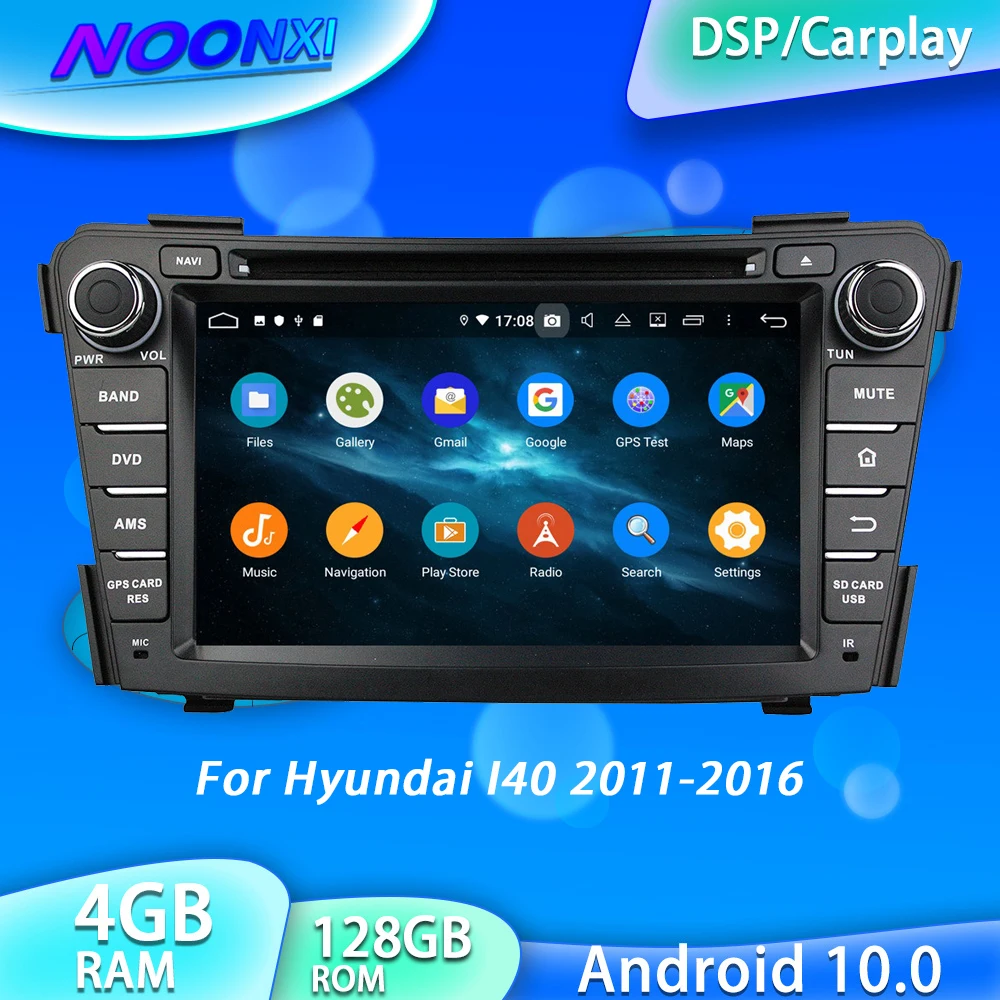 

IPS Android 10.0 4GB+128GB For Hyundai I40 2011-2016 Radio Car Multimedia Player Auto Stereo Tape Recoder Head Unit DSP Carplay