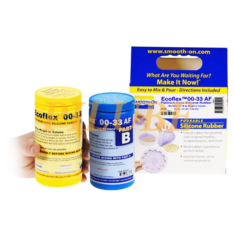 Фото SMOOTH-ON ECOFLEX 00-33 AF Высокопроизводительная жидкая силиконовая резина для литья и литья Оригинальный продукт №3